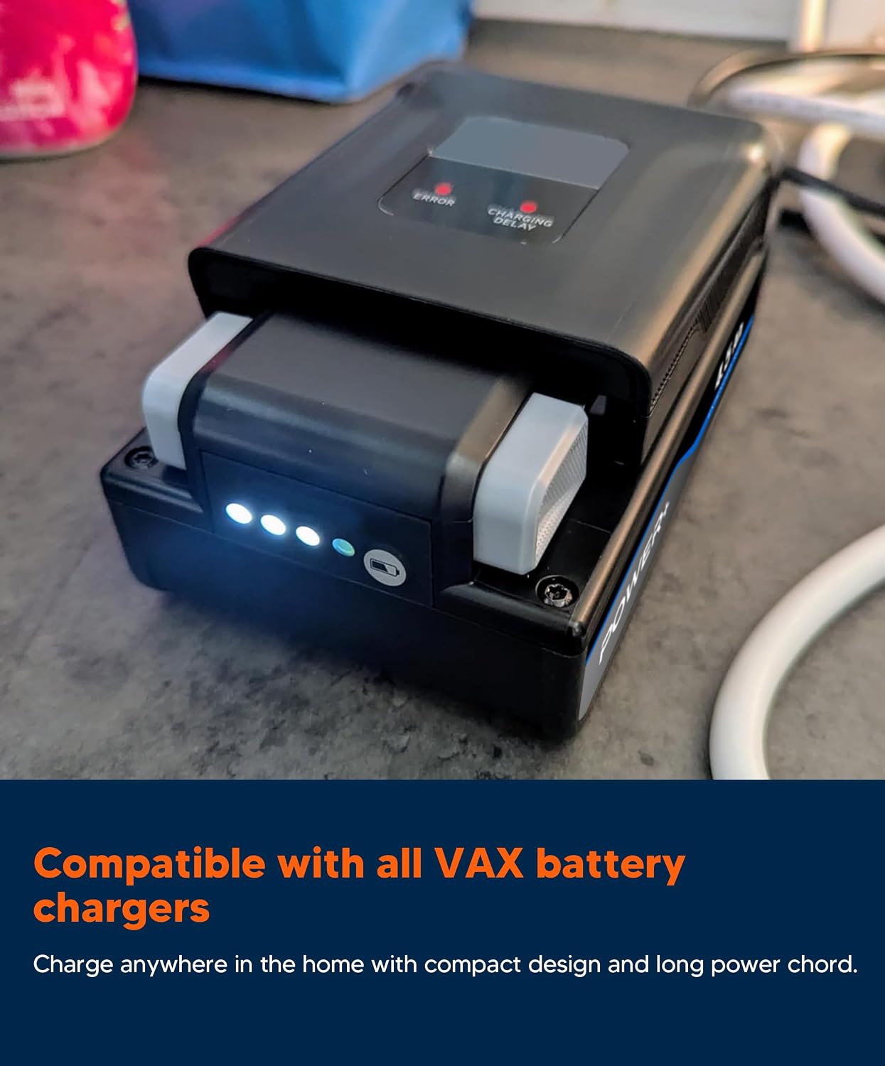 4.5Ah for Vax O NEPWR Battery Replacement, 4500mAh Lithium ion Battery Fits Every O NEPWR Product, Compatible with BV25040 BV15030 BV15260 BH15260PC Cordless Vacuum & Hardfloor Cleaner (black)