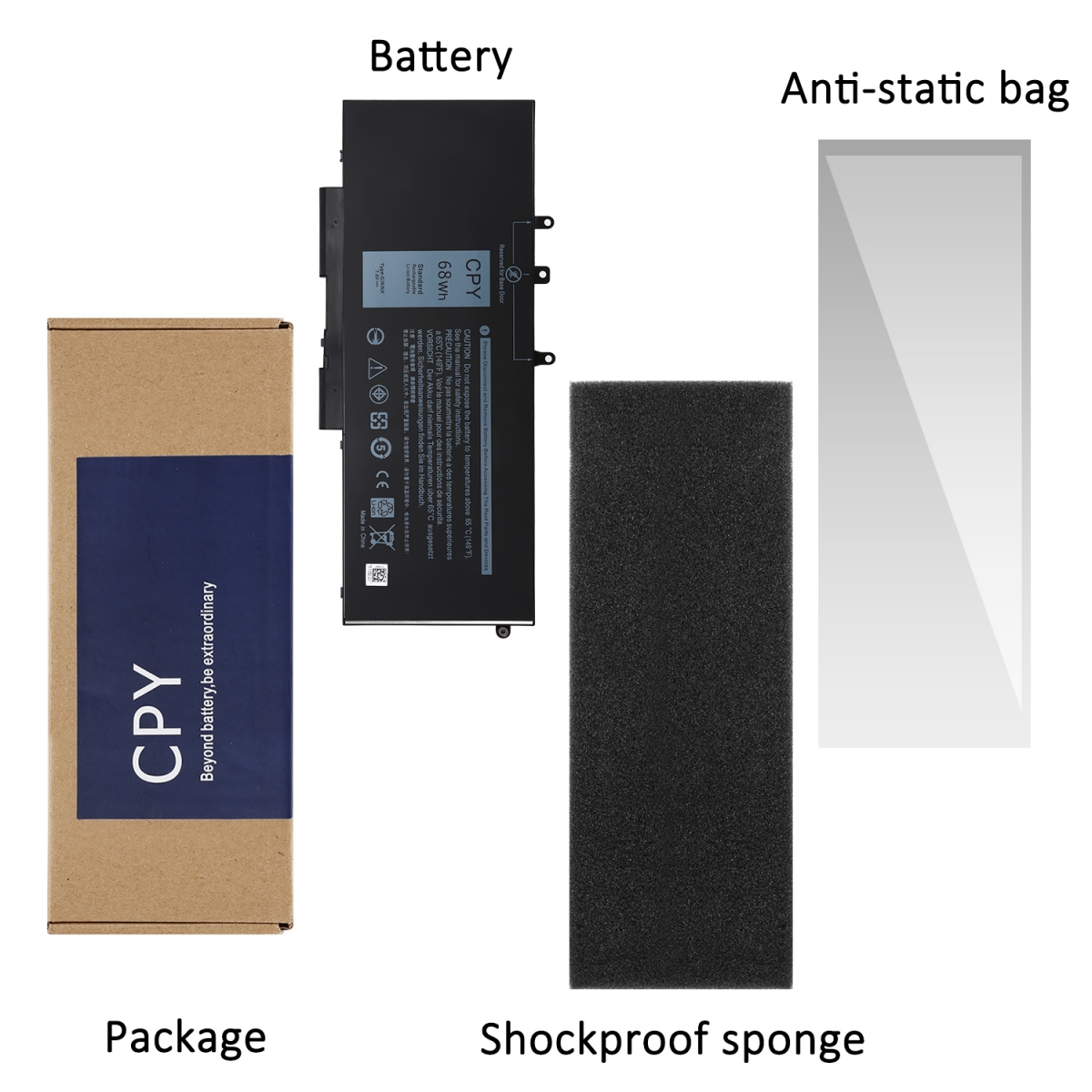 Batterie GJKNX-CPY, batterie pour ordinateur portable, adaptateur pour ordinateur portable, chargeur pour ordinateur portable, batterie Dell, batterie Apple, batterie HP