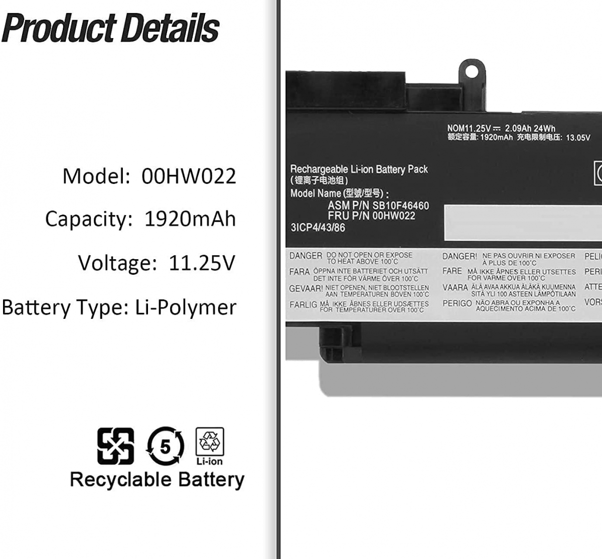 Baterai T460s-CPY, baterai Laptop, adaptor Laptop, pengisi daya Laptop, baterai Dell, baterai Apple, baterai HP
