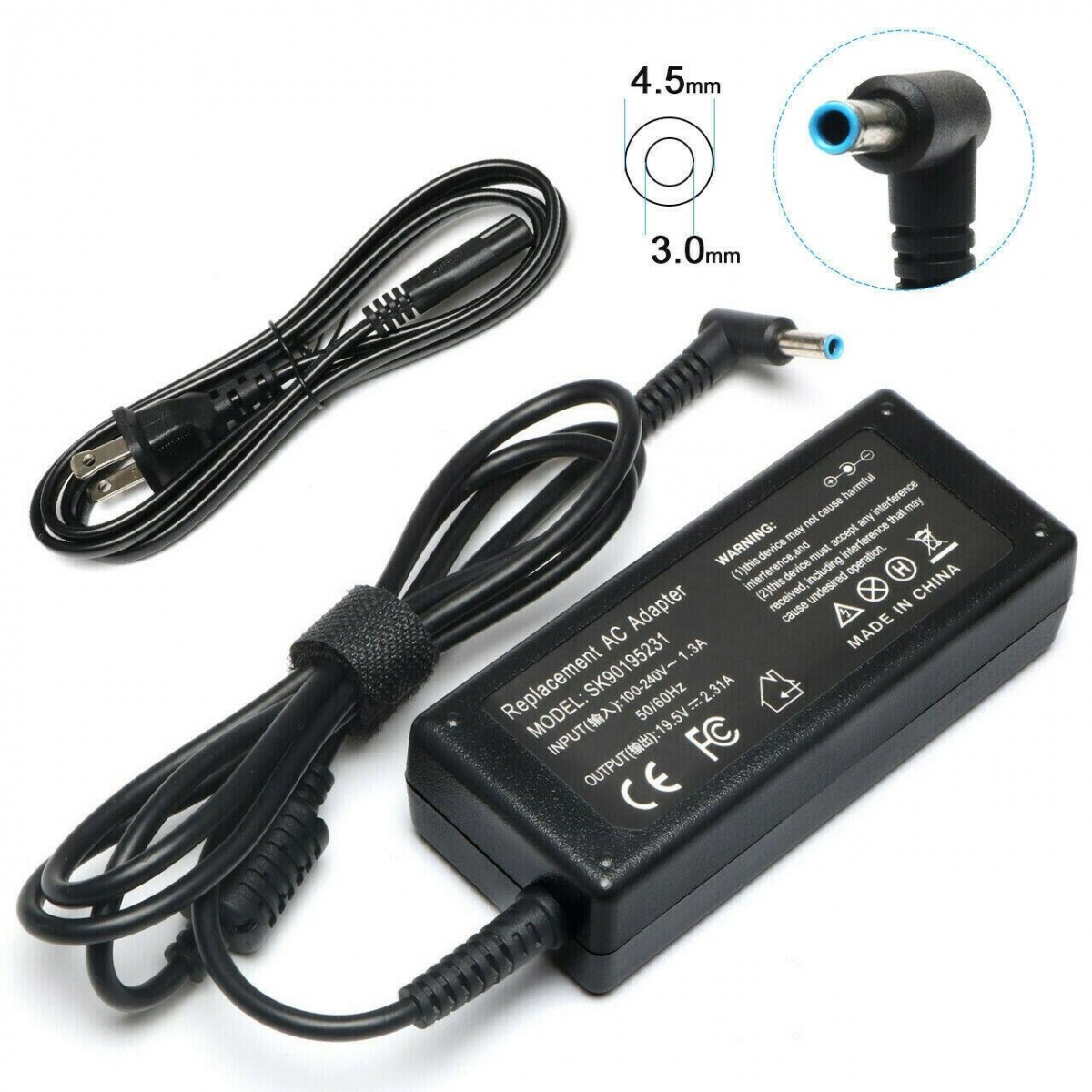 45W AC Adapter Charger for HP 740015-002 741727-001 19.5V 2.31A Blue tip-CPY,Laptop battery, Laptop adapter, Laptop charger, Dell battery, Apple battery, HP battery